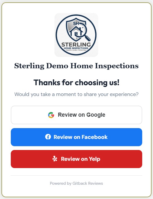 BidEcho shareable review link — one repeatable URL to drop in emails, invoices, and signatures with click tracking